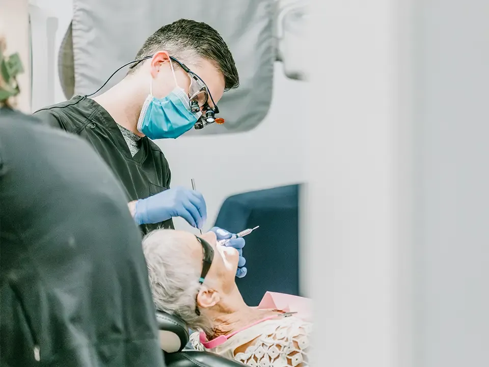 Patient at hygiene appointment